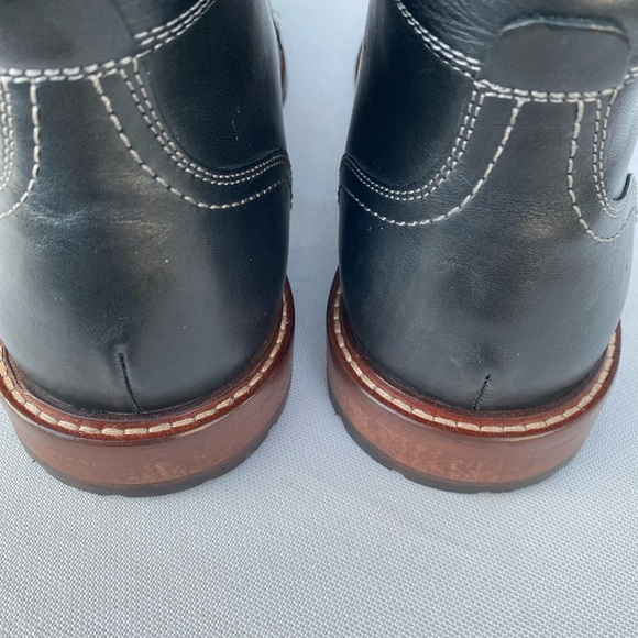 Johnston & Murphy Collection Welch Plain Toe Boot - Black - 13M Chukka Ankle - Picture 3 of 5